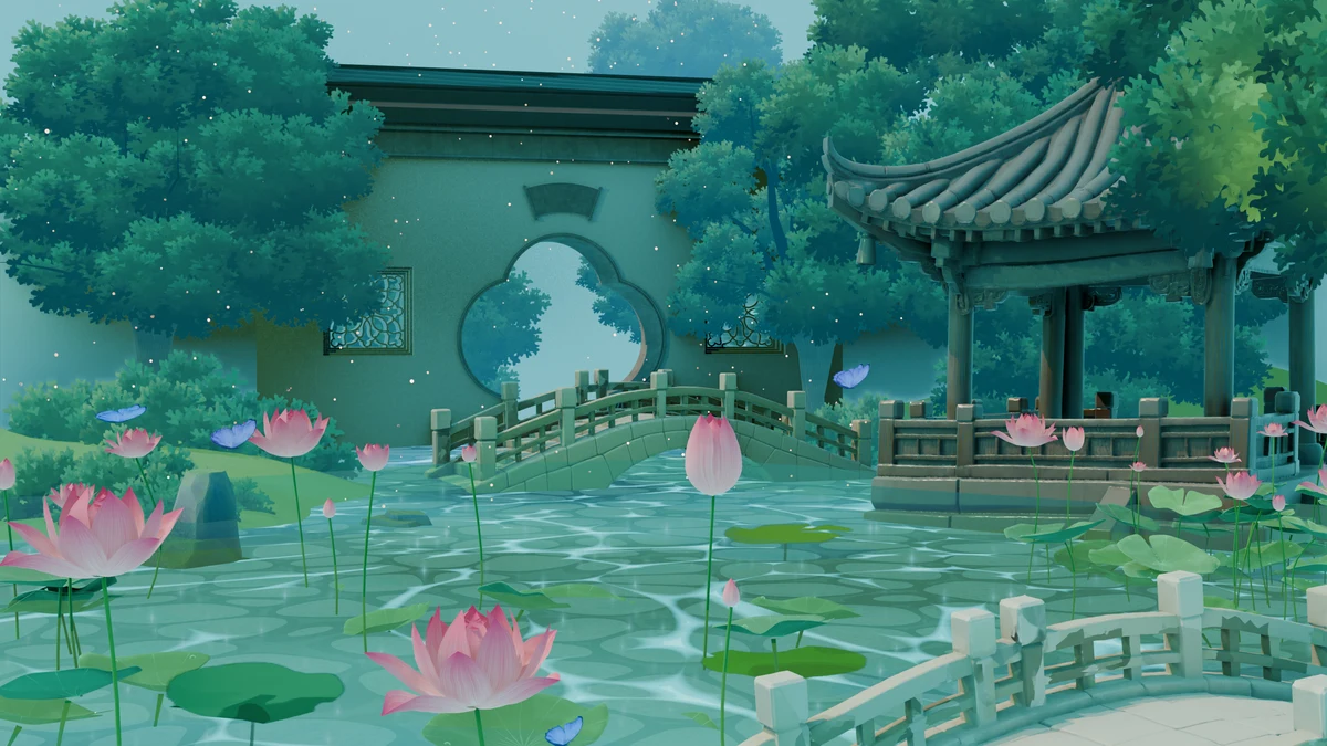 渠荷的历 · 数字插画场景